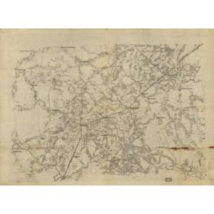  1863 Map of Culpeper County Virginia