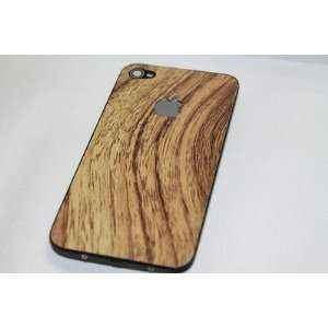  iphone 4 gsm At&T wood grain natural back cover door 
