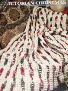 Victorian Christmas Annies Attic Crochet Afghan Pattern Instructions 