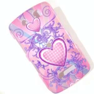  New Pink Purple Celtic Heart Design Blackberry 9500 Storm 