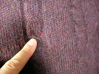 Vtg 80s Members Only Cble Knit Shetland Wool Sweater XL  