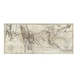  Lewis And Clark   Map Of Lewis And Clarks Track, Across 