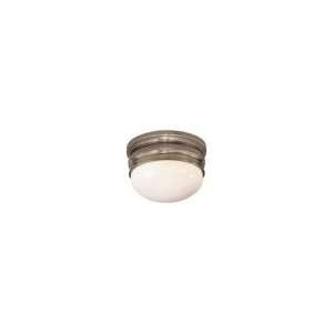  Chart House Small Crown Flush Mount in Antique Nickel by 