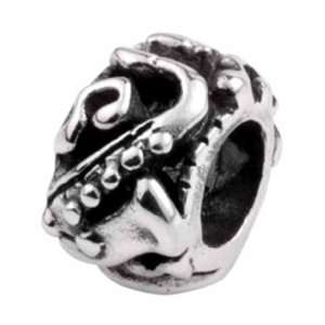   Sterling Silver Saxophone Spacer Bead Charm MS503: Silverado: Jewelry