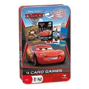   Pixar Cars 2, Set of 4 Card Games in Collectible Storage Tin: Toys