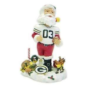  Green Bay Packers Santa White Jersey Bobble Head: Sports 