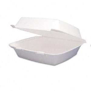  Dart Carryout Food Containers, Foam Hinged 1 Compartment 