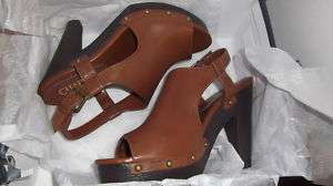 WOMENS SHOES NEW CHAPS SARISTA SANDALS BURNISHED CALF  