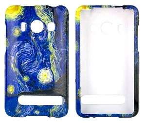 Blue STARRY NIGHT Cell Phone CASE for Sprint HTC EVO 4G  
