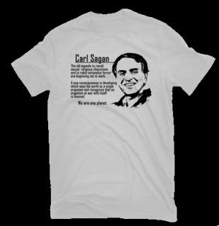 Carl Sagan QuoteT Shirt Earth We are one planet.  