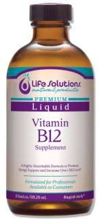 Life Solutions Natural Products, Vitamin B12, 8OZ. Liquid Vitamin 