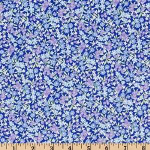   Tiny Blossoms Hyacinth Fabric By The Yard: Arts, Crafts & Sewing