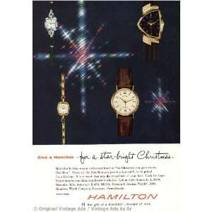   1958 Hamilton for a Star Bright Christmas Vintage Ad