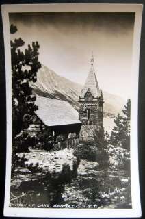 1920s CHURCH LAKE BENNET YUKON ALASKA~CANADA~RPPC  