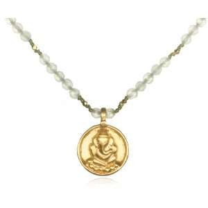 Satya Jewelry Gilded Protection 24k Yellow Gold Vermeil Necklace, 24 