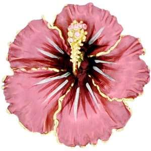   Hibiscus Swarovski Crystal Flower pin brooch and Pendant: Jewelry