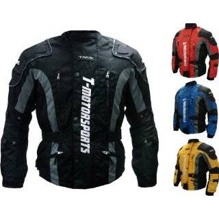 TMS Mens Yellow, Black, Red, Blue Enduro Armor Jacket Motorcycle 