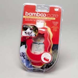  Bamboo Care Cat Body Brush With Shampoo Dispenser Case 