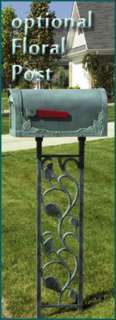Floral Mailbox Post 58.0H x 10.5W (Add $60.00 to payment if you 
