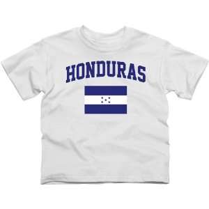  Honduras Youth Flag T Shirt   White