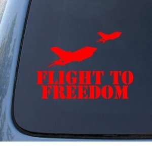   TO FREEDOM   Military Vinyl Decal Sticker #1324  Vinyl Color Red
