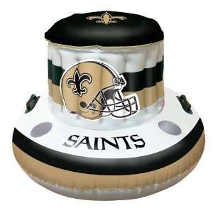 New Orleans Saints NFL Beach/Pool Inflaitable Floating Cooler (49x20 