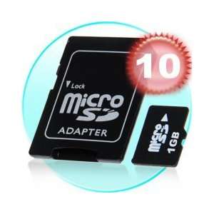  1GB MicroSD / TF Card with SD Card Slot Adapter 