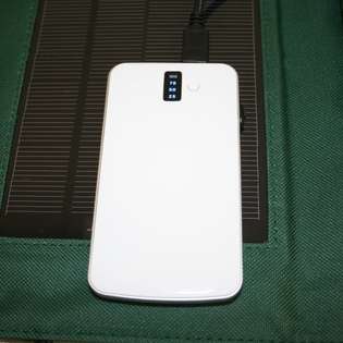   Solar Charger Rechargeable Battery and Integrated LED Flashlight