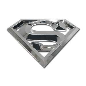  Superman Chrome S 3D Emblem Premium Metal Finish Car 