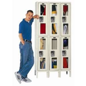 Hallowell Safety View Double Tier Lockers   Unassembled 