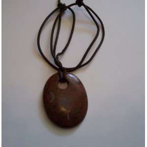  Palmetto Moon Etched Necklace 