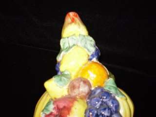 Italy, Ceramic, #SP582/3, 11 1/2, Mixed Fruit Basket  