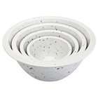 Zak Designs Set of 4 White Confetti Mixing Bowls