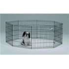 MIDWEST CONTAINER Midwest Pet Dog Exercise Playpen 8 Panel Black 24X24