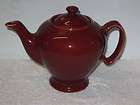 hall china mccormick tea co maroon teapot 