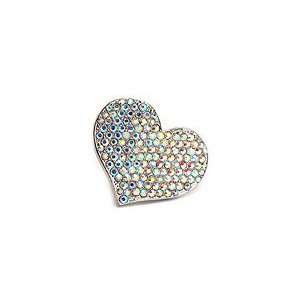  Jersey Bling HUGE Rhinestone & Crystal Heart Ring: Jewelry