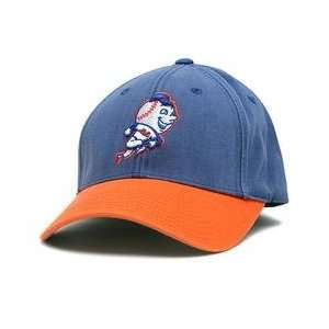  New York Mets Retro Logo Pastime Cap   Royal/Orange 