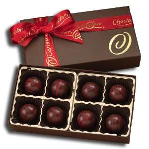 Chocolate Cherry Cordials (8 piece Box)  Grocery & Gourmet 