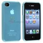 New Clear Frost Light Blue Skin Case+MIRROR Film for Sprint Verizon AT 
