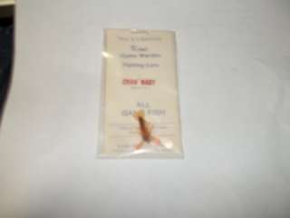VINTAGE KENS GAME WARDEN CRAW BABY FOR ALL GAME FISH  