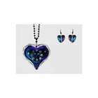 Pinks Acrylic Heart Necklace & Earring Set AB