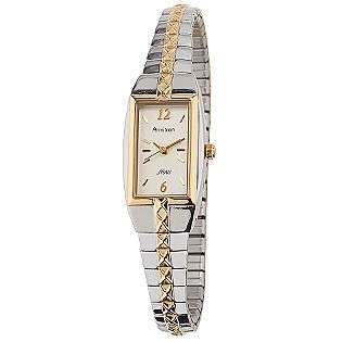 Ladies NOW Watch w/Champagne Dial & Embellished Two Tone Expansion 