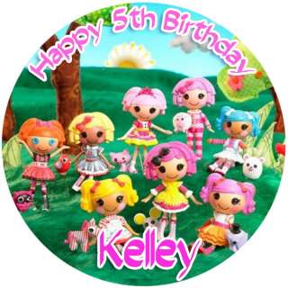 LALALOOPSY Round Edible CAKE Image Icing Topper Birthday Party  