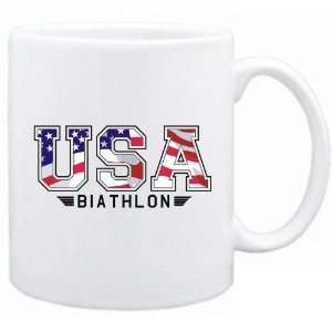  New  Usa Biathlon / Flag Clip   Army  Mug Sports