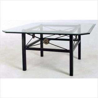 Grace 36 Square Neoclassic Coffee Table (2 Pieces)   Metal Finish 