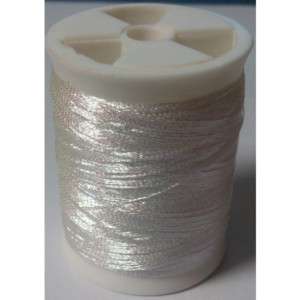 Rod building Wrapping winding thread S21 WHITE metalic  