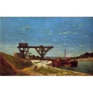    Crane on the Banks of the Seine, By Gauguin Paul