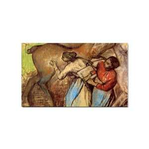    Two Women Washing Horses By Edgar Degas Magnet