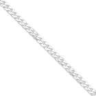   30 inch luxury mens solid 13mm Silver Plated curb cuban chain necklace