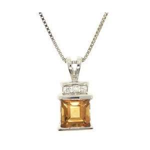  14K White Gold Pendant Necklace Free Box Chain: Everything Else